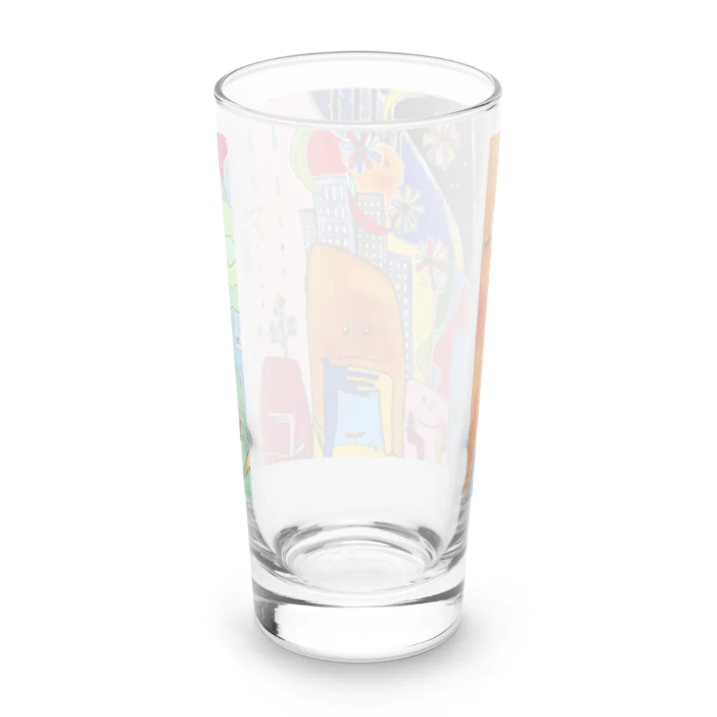 サノユカシのグッズのお店の色とりどりの世界 Long Sized Water Glass :back