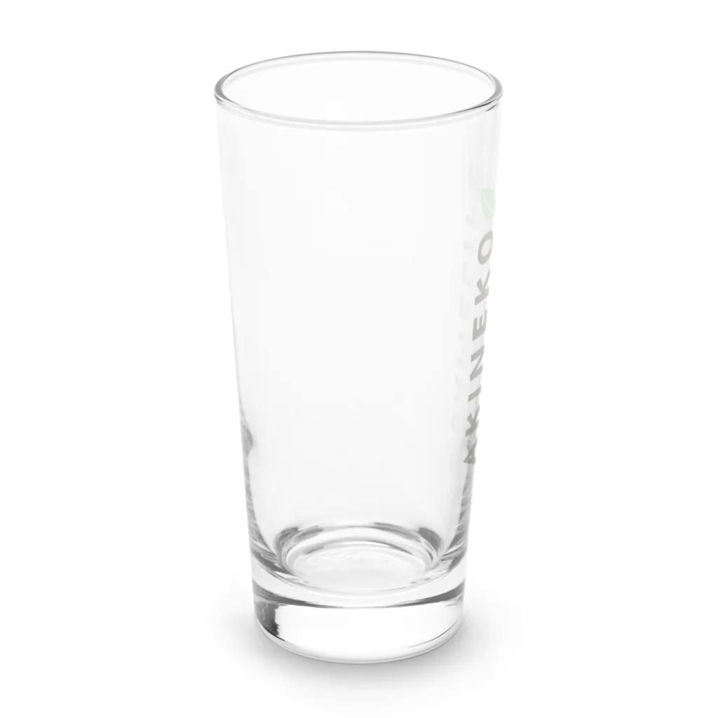 あきねこ - ほのぼのゲームライフの【あきねこ】ロンググラス - ロゴver. Long Sized Water Glass :back