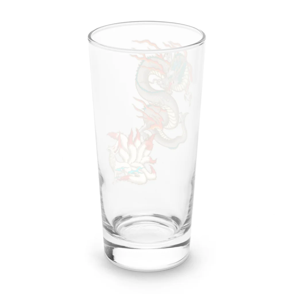 Siderunの館 B2の九尾の狐と白龍 Long Sized Water Glass :back