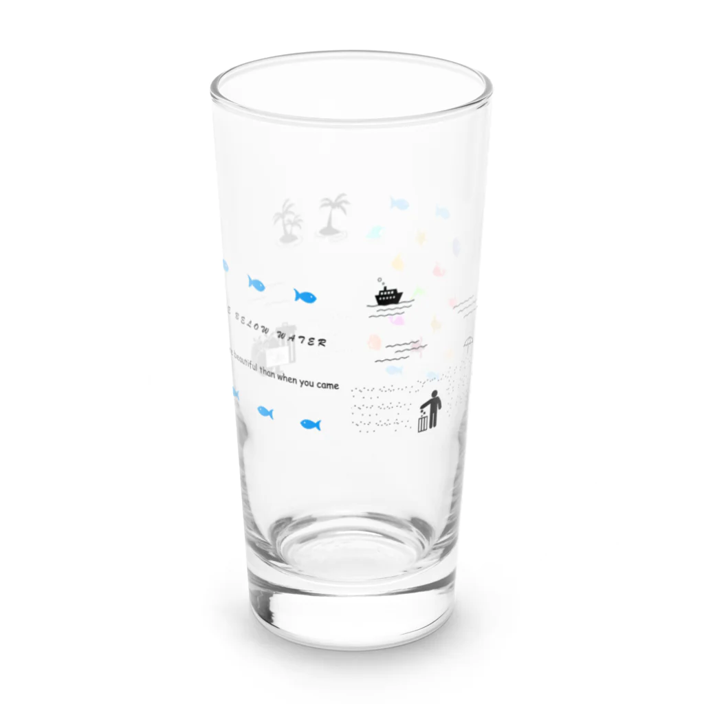 BLACK*s CORRIENTEのBeach Clean Long Sized Water Glass :back