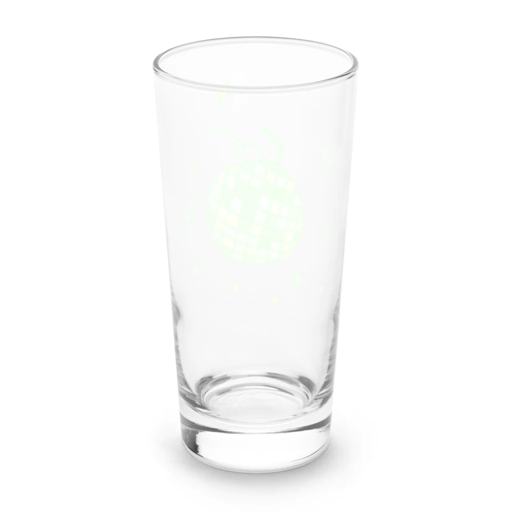 babyblueeyesのミラーボールとメロン Long Sized Water Glass :back