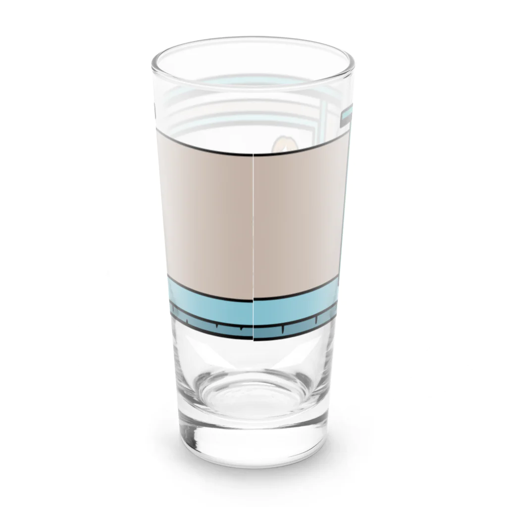 umi_comicのバス停 Long Sized Water Glass :back