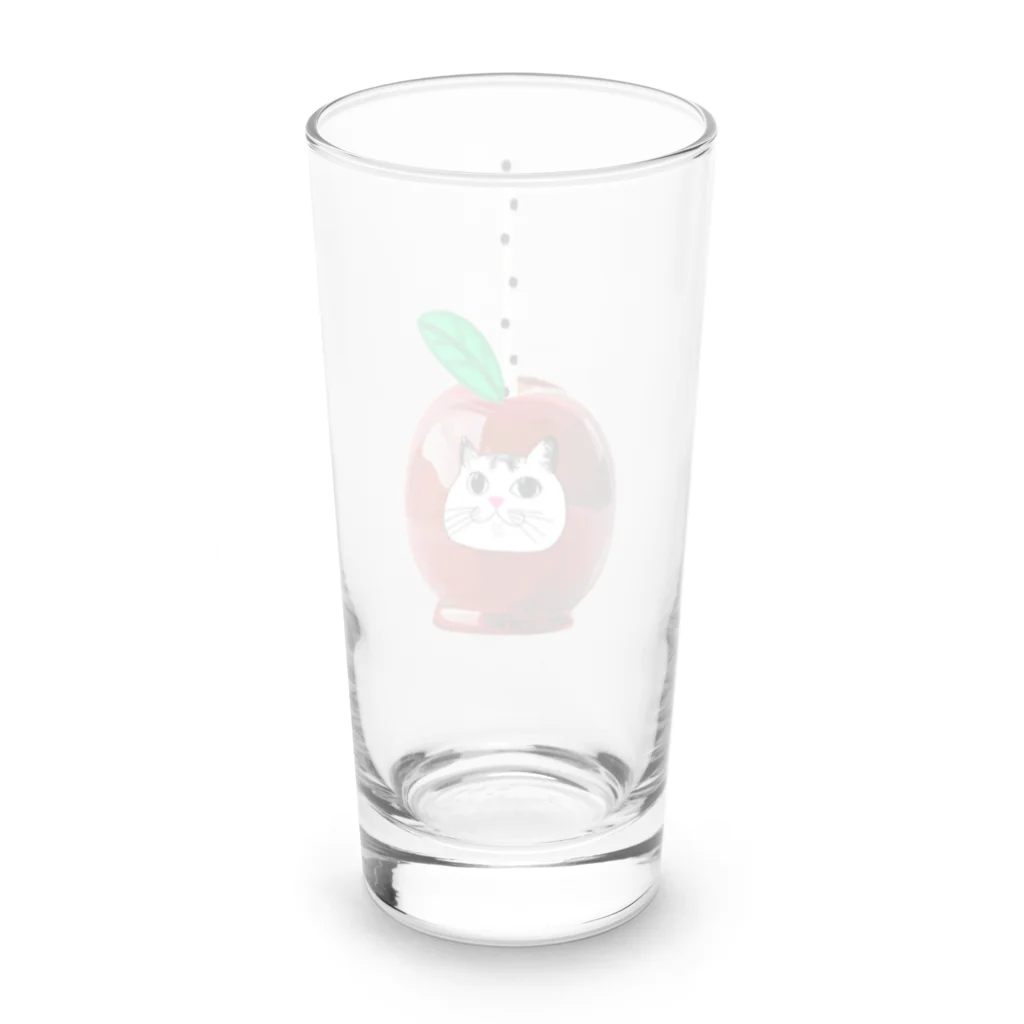 Lovecatfashionのモチ猫ちゃんりんご飴 Long Sized Water Glass :back