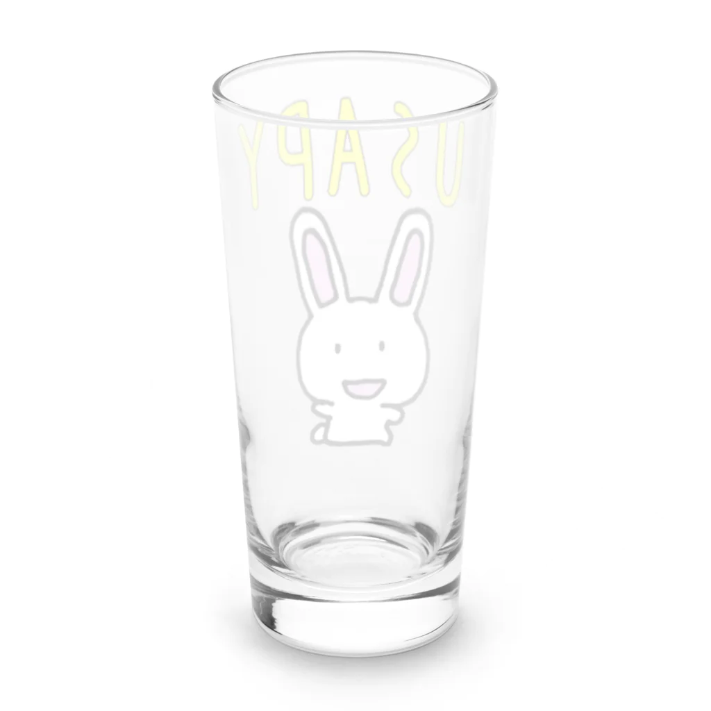 ema ショップのうさぎの　うさぴぃ Long Sized Water Glass :back