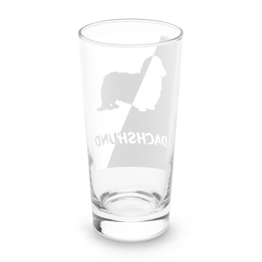 onehappinessのダックスフンド　ハーフ＆ハーフ Long Sized Water Glass :back
