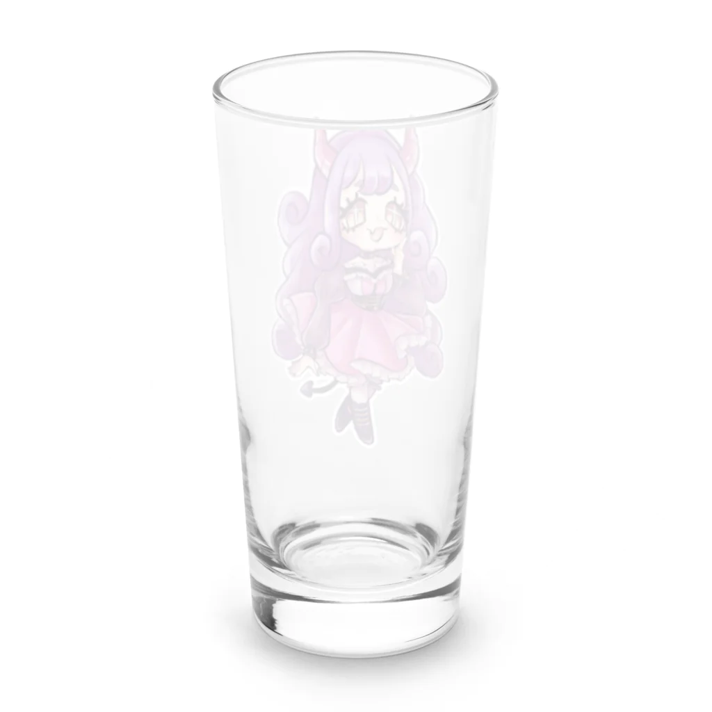 さるのこしかけの小悪魔あく美ちゃん Long Sized Water Glass :back