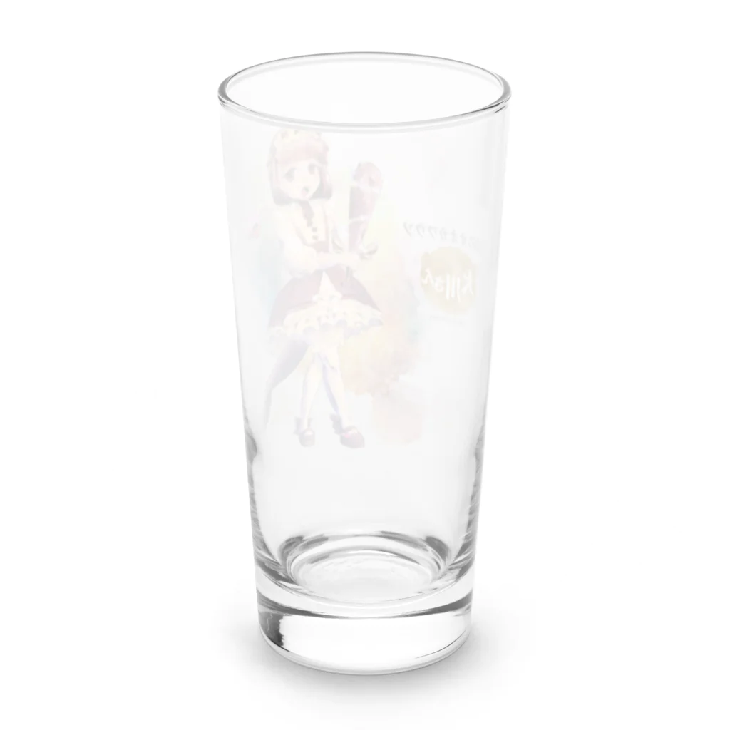 LusterAの【魔法少女】魔法のオオカワウソ大川さん Long Sized Water Glass :back