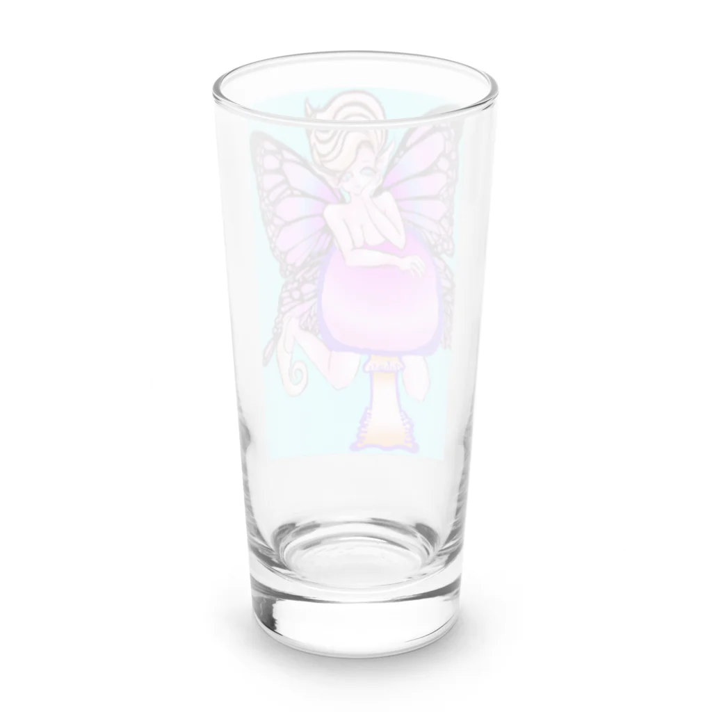 せみまるこのお店のきのこと、妖精。 Long Sized Water Glass :back