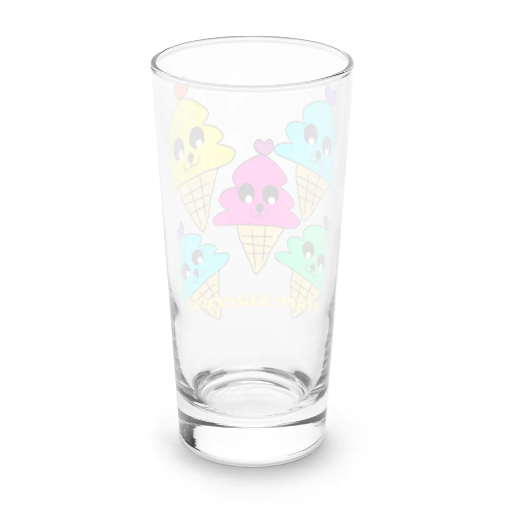 Future Starry Skyのソフトクリーム🍦 Long Sized Water Glass :back