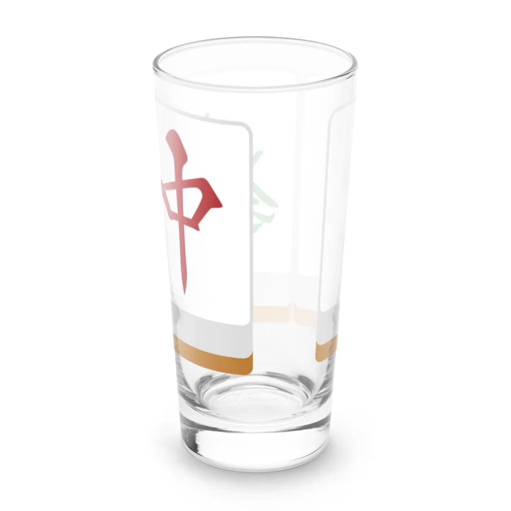 キッズモード某の白發中 ( 麻雀グッズ ) Long Sized Water Glass :back