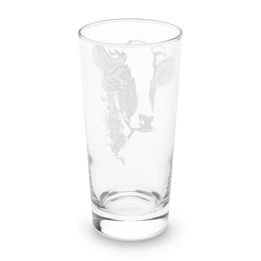 mouthの干支デザイン丑 Long Sized Water Glass :back