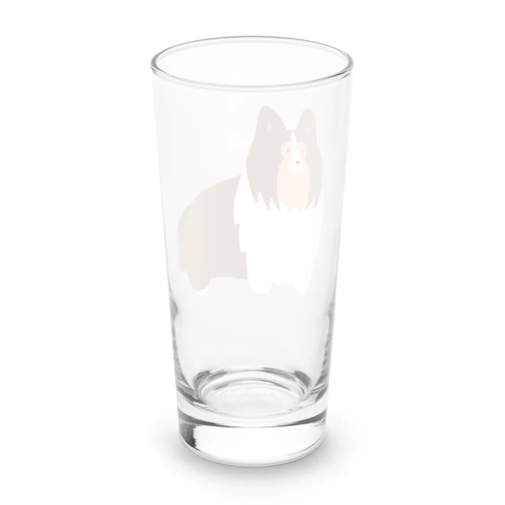 Kotetsu diary(SUZURI店)のゆるゆるシェルティ Long Sized Water Glass :back