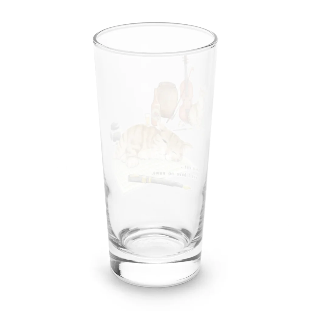 しの.＠流浪創具師EMANONの吾輩は猫である Long Sized Water Glass :back