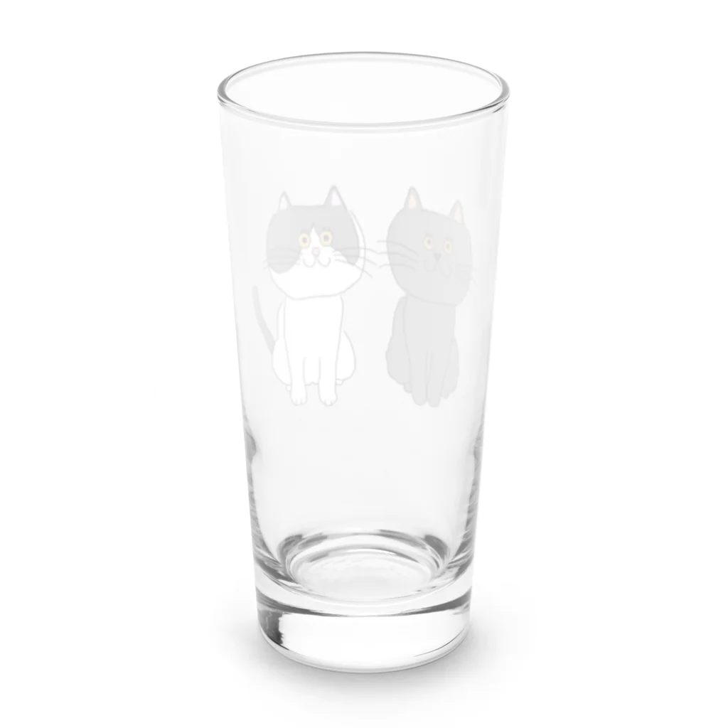 お髭ちゃんのおみせ。のおしゃれにゃんず Long Sized Water Glass :back