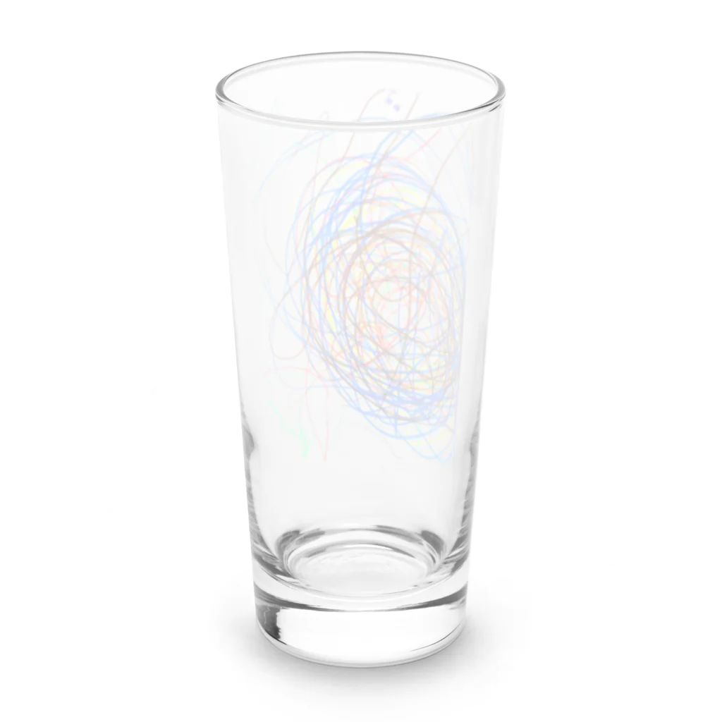 runの息子の絵 Long Sized Water Glass :back