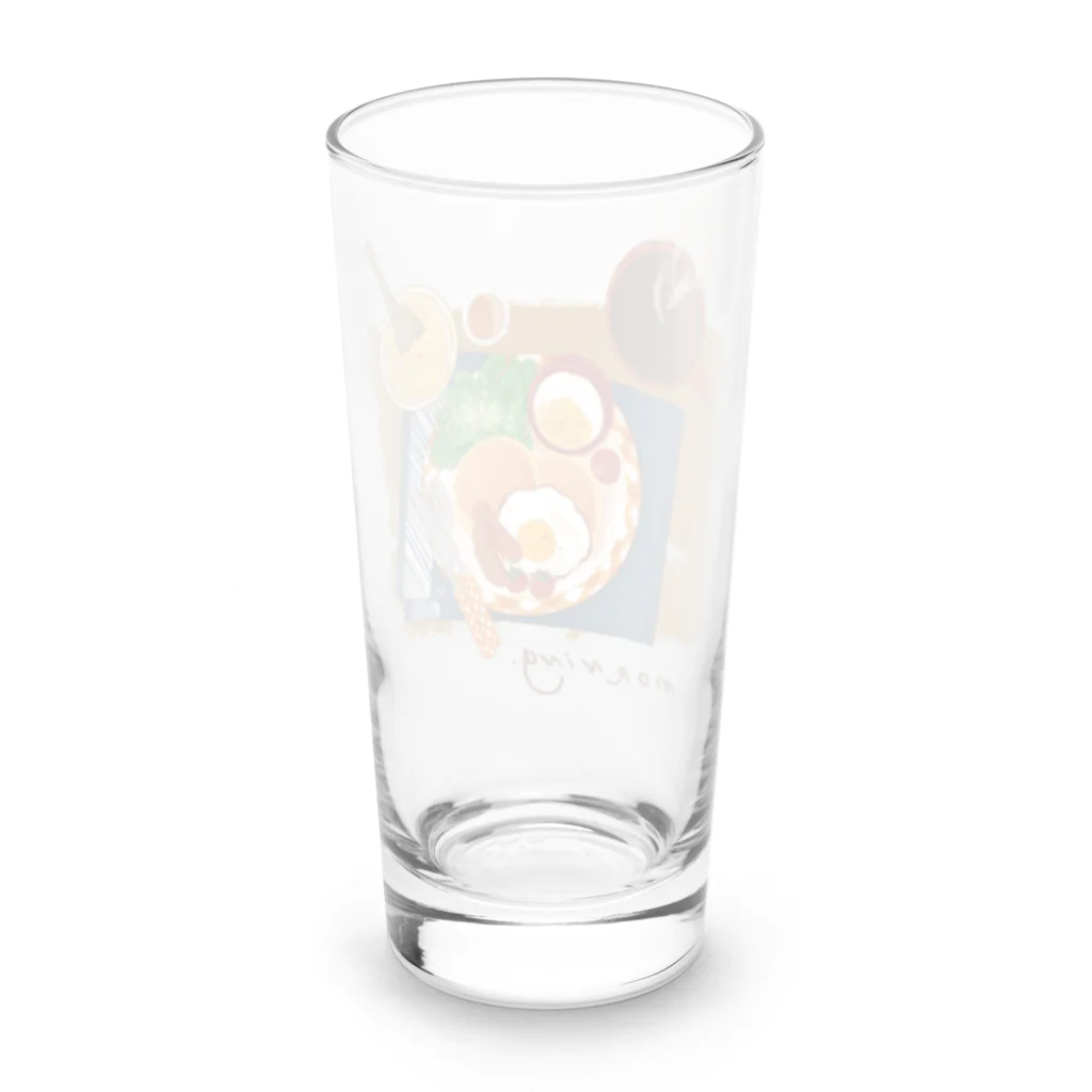 ハルイロ雑貨店　suzuri支店のパンケーキプレート Long Sized Water Glass :back