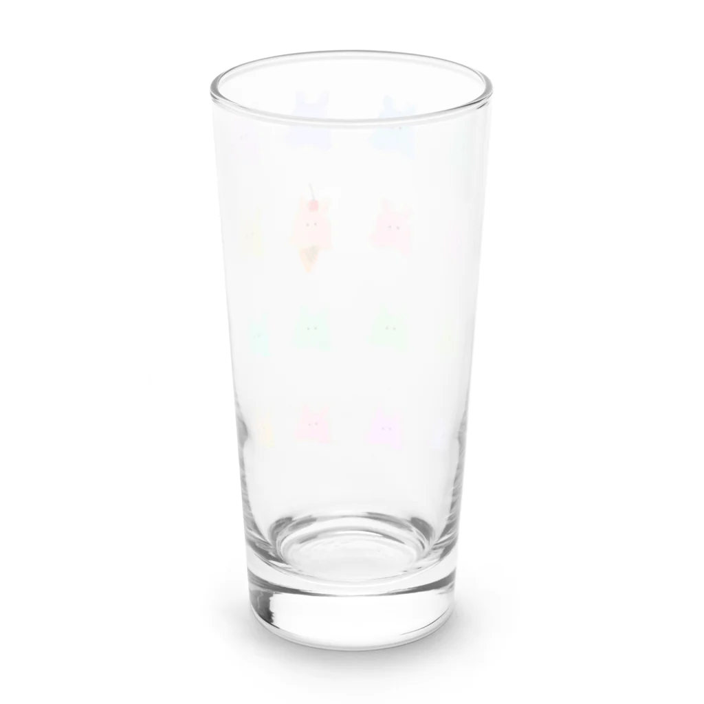 なこちゆるキャラショップのメンダコフィーバー （アイスを探せ） Long Sized Water Glass :back