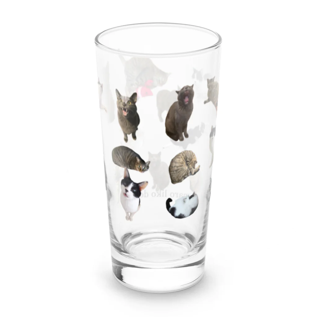 愛猫家のマロリコデルフィーノ Long Sized Water Glass :back