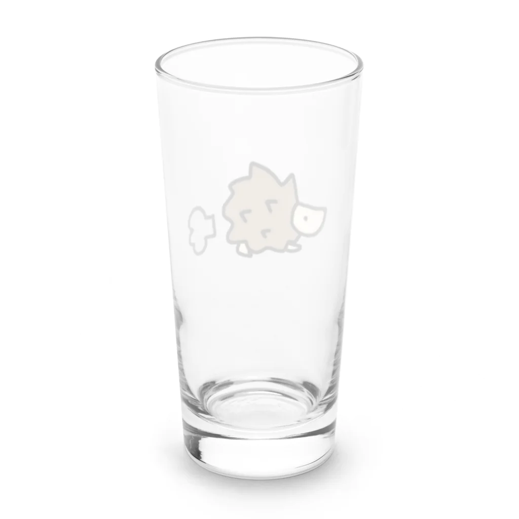 KIKITEKI_LABORATORYのてくてくはりねずみ Long Sized Water Glass :back