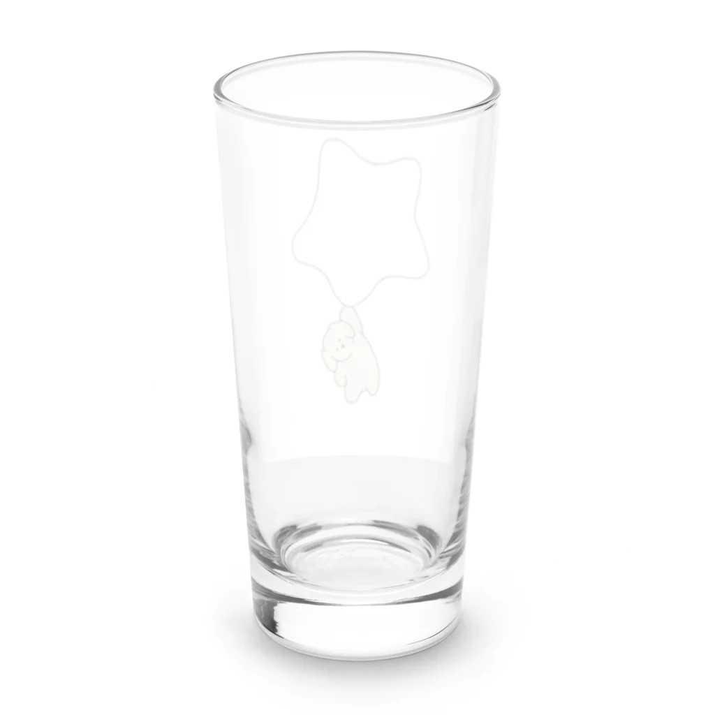 みにゆん　ねこのおやすみなさい子犬~ Long Sized Water Glass :back