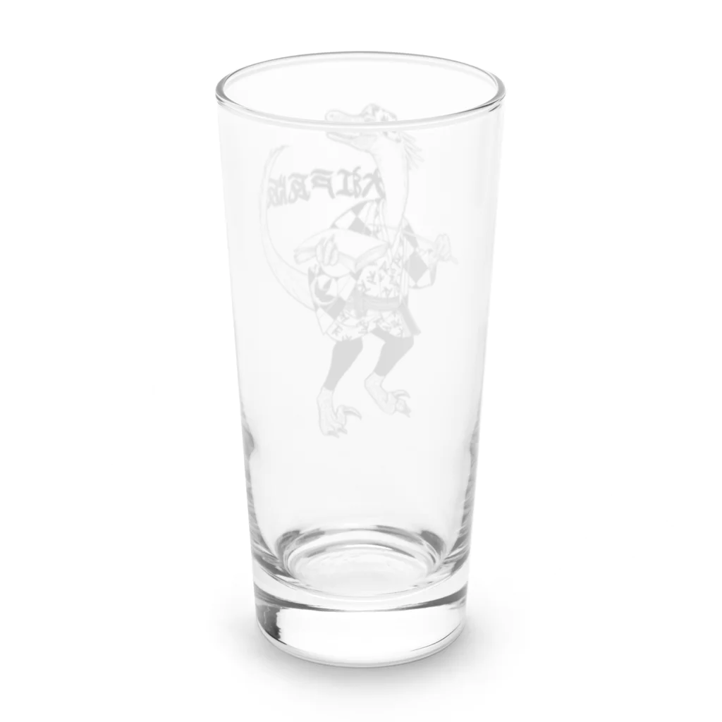 半紙半生のデイノニクス瓦版売り Long Sized Water Glass :back