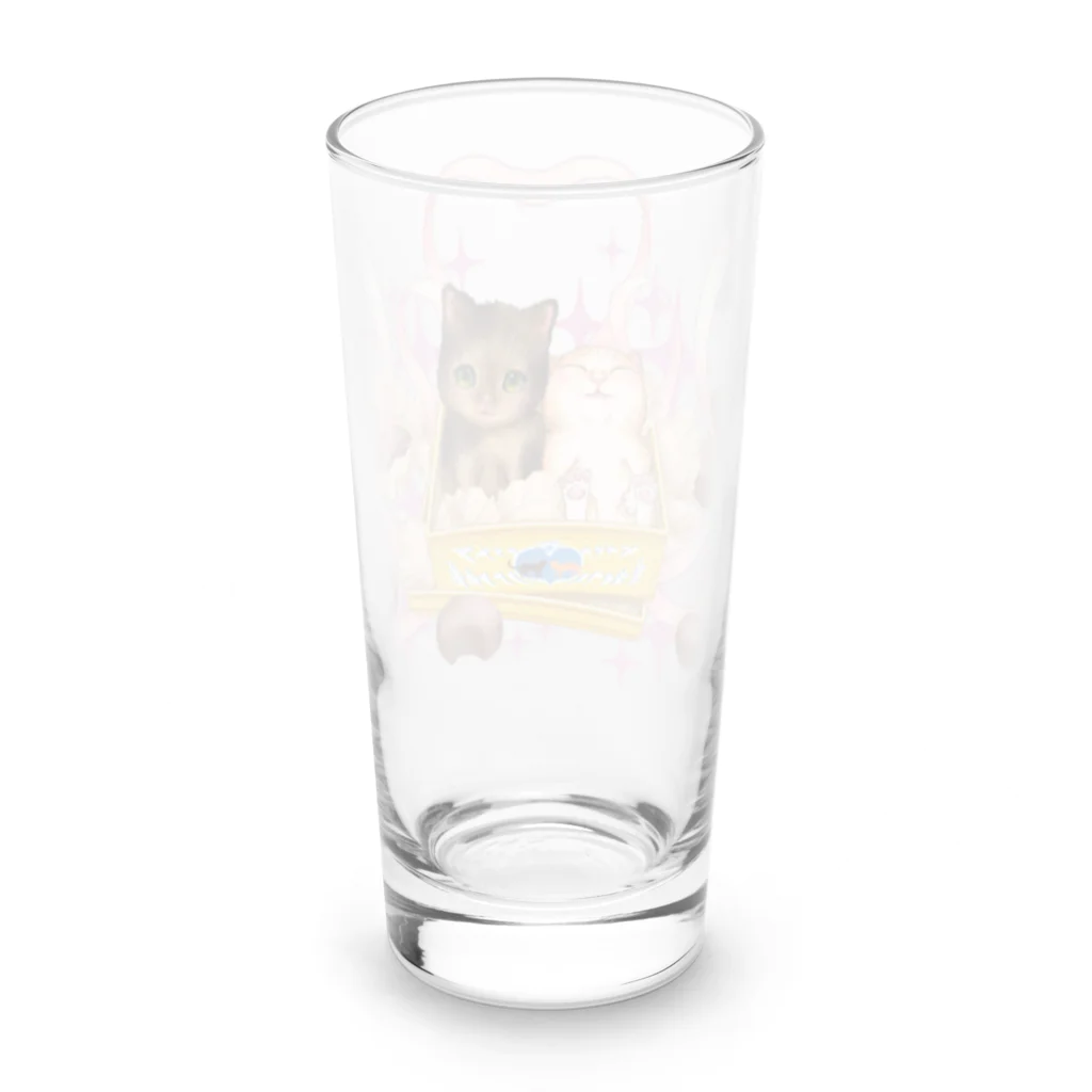 nya-mew（ニャーミュー）のチョコよりカワイイ#2 Long Sized Water Glass :back