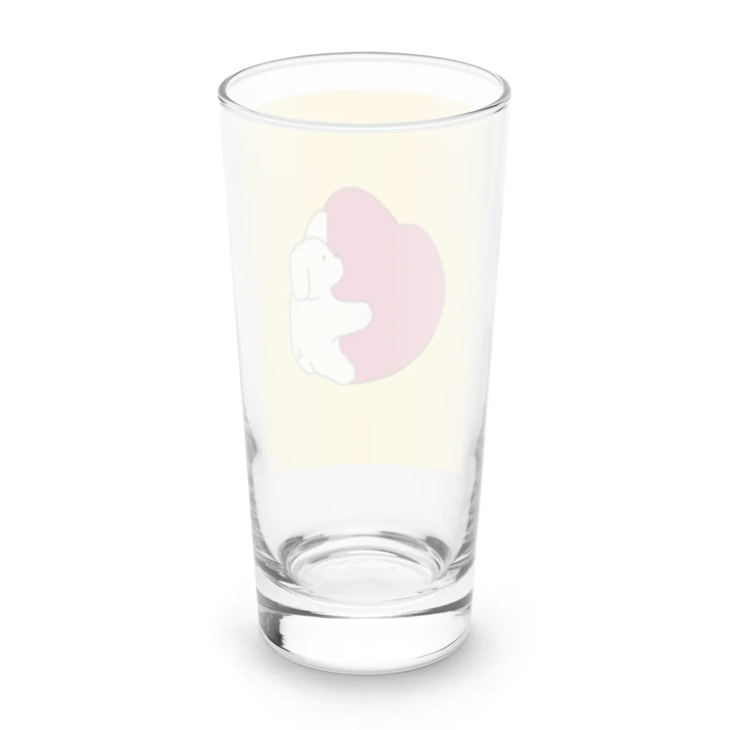 みにゆん　ねこの愛を抱いた子犬~ Long Sized Water Glass :back