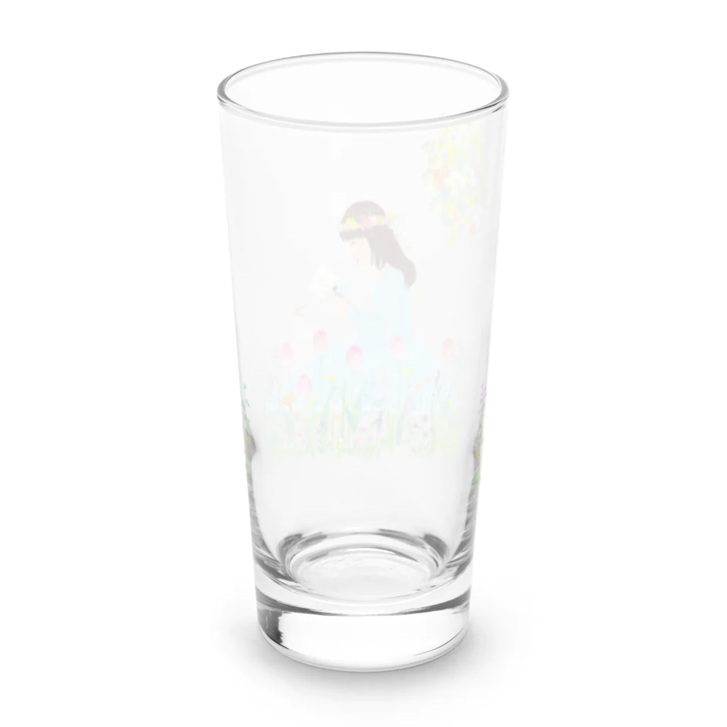 エコエコの花と猫 02 Long Sized Water Glass :back