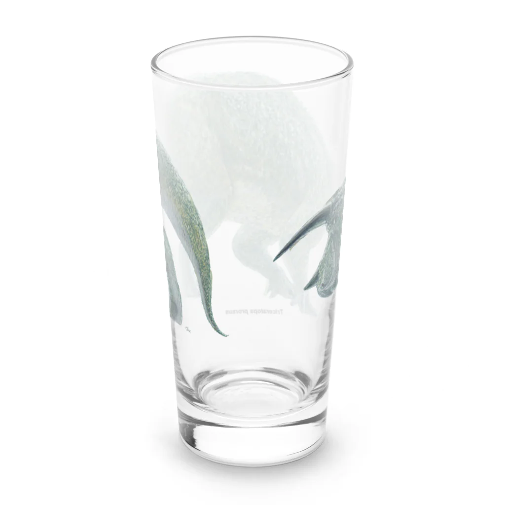 segasworksのTriceratops prorsus(トリケラトプス ・プロルスス)着彩画 Long Sized Water Glass :back