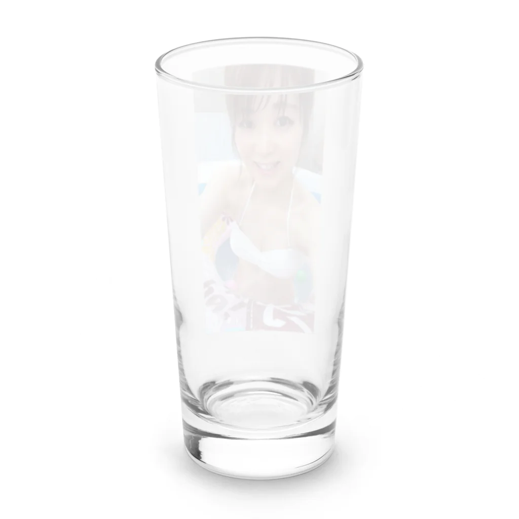 頑張れ！女将オフィシャルサイトの水着女将クッション Long Sized Water Glass :back