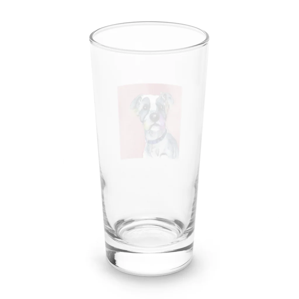 broccoli-のdog2 Long Sized Water Glass :back