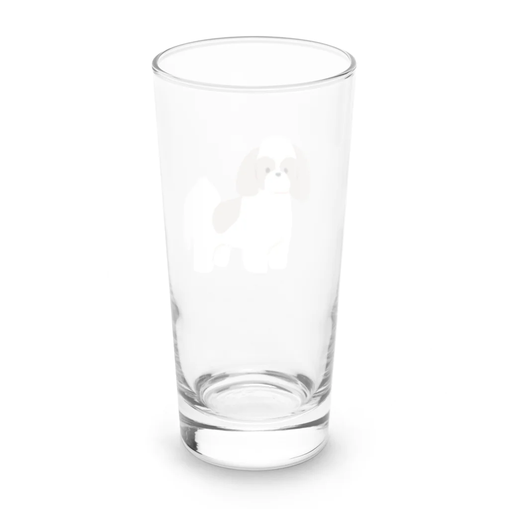 Kotetsu diary(SUZURI店)のゆるゆるシーズー Long Sized Water Glass :back