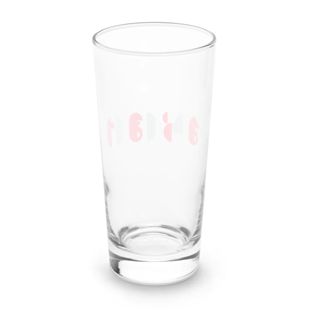 壱岐・八幡まちづくり協議会のはらほげ地蔵（モダン）レッド Long Sized Water Glass :back