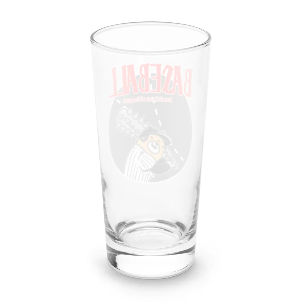 ari designの野球Bear2(凶悪顔クマシリーズ) Long Sized Water Glass :back