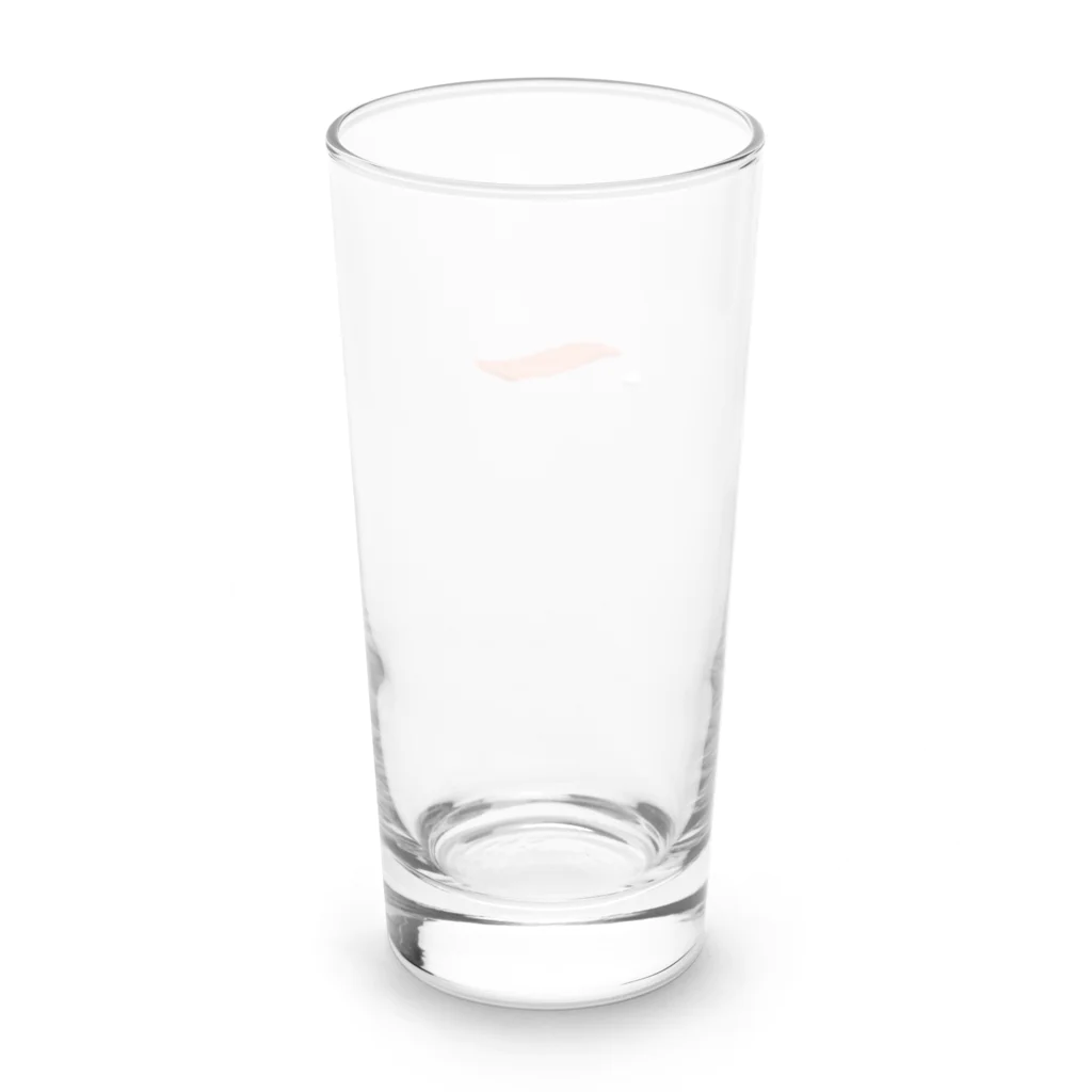 free_bat24のサーモンの切り身と米粒。 Long Sized Water Glass :back