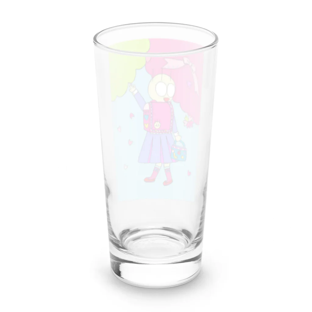 くんくんのお店のくんくんランドセル🎒 Long Sized Water Glass :back