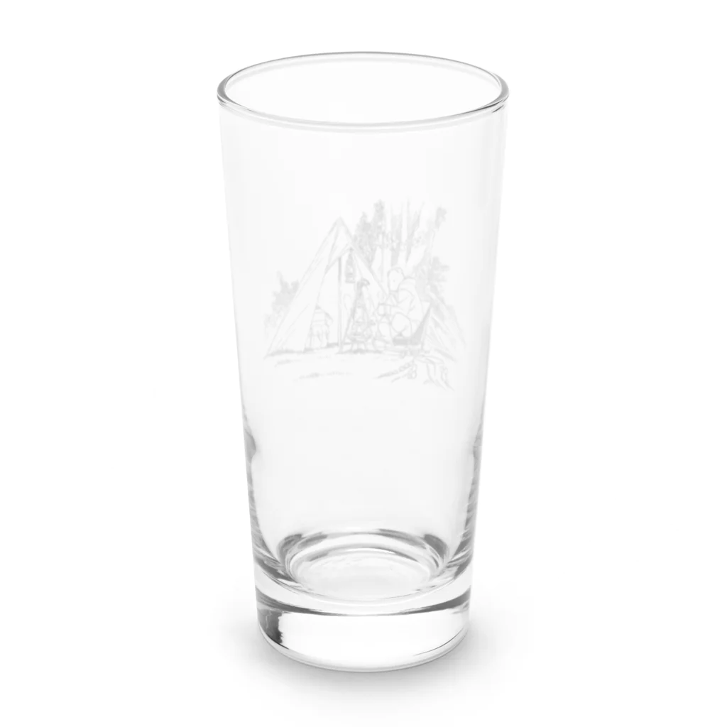 空想画学販売所のクマのキャンプ Long Sized Water Glass :back