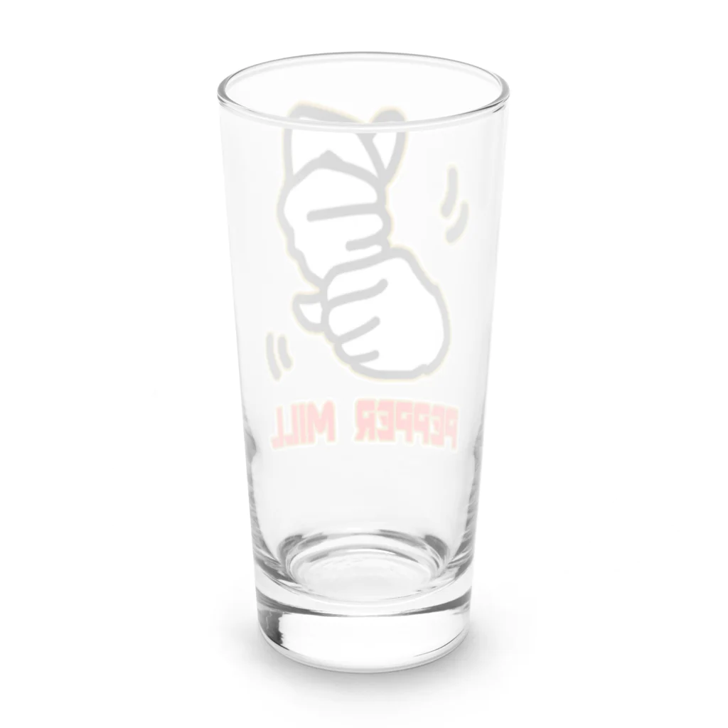 RISUTANのペッパーミル・パフォーマンス　WBC風ロゴ入り Long Sized Water Glass :back