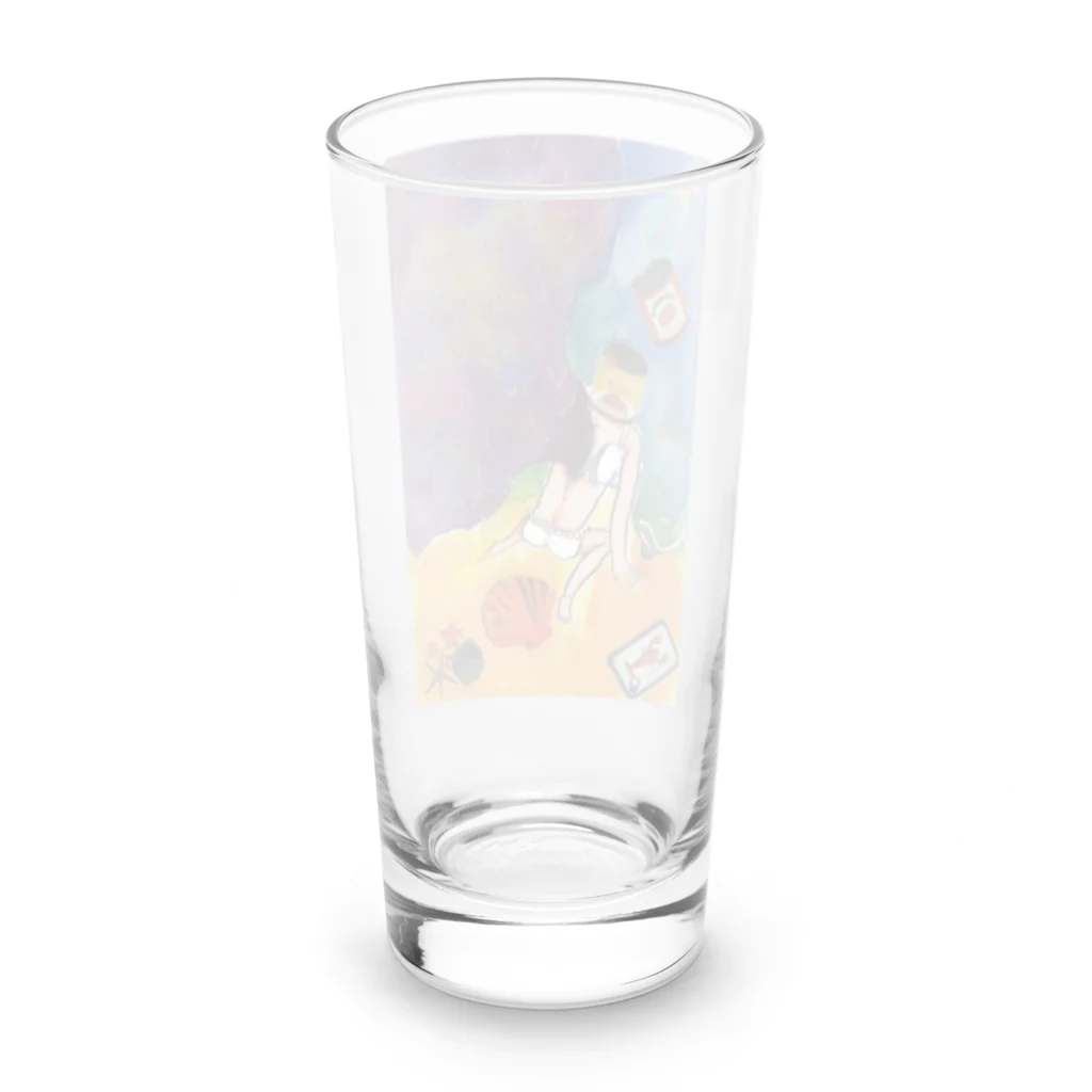 虎目石の｢廃棄物｣ Long Sized Water Glass :back