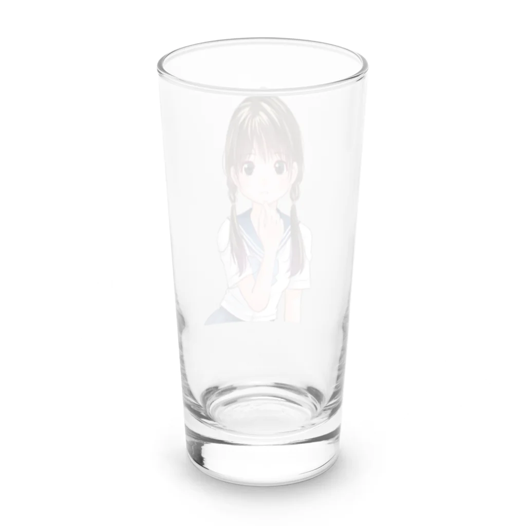 yanchikiのオリキャラグッズ店の夏木　真理弥 Long Sized Water Glass :back