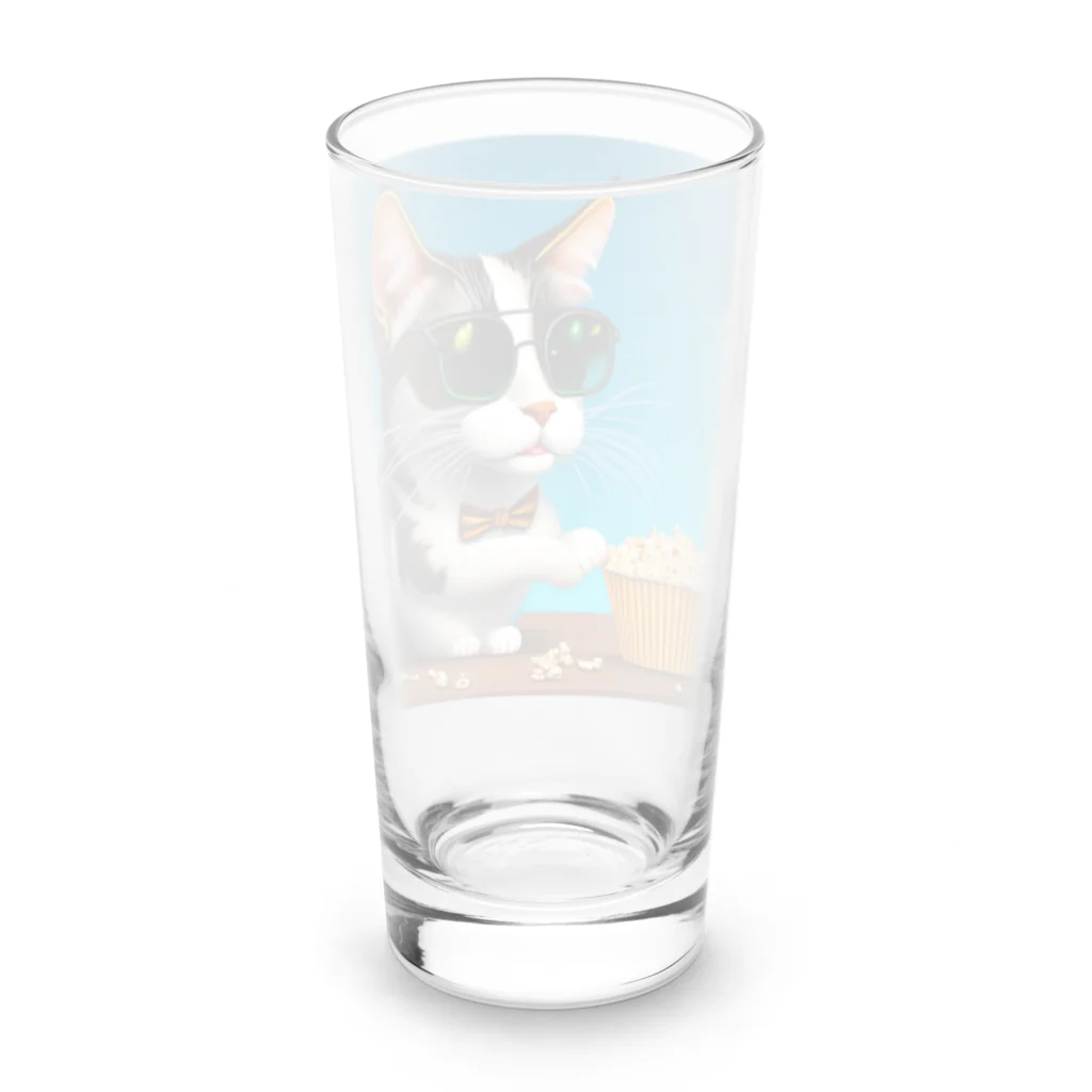 じょんすたいるのPopcorn Cat Long Sized Water Glass :back