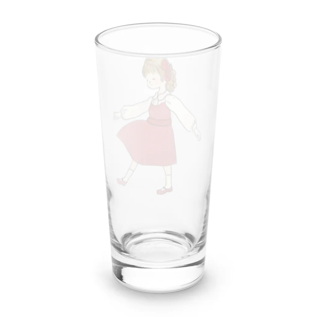 かとう・さくらの赤いワンピースちゃん Long Sized Water Glass :back