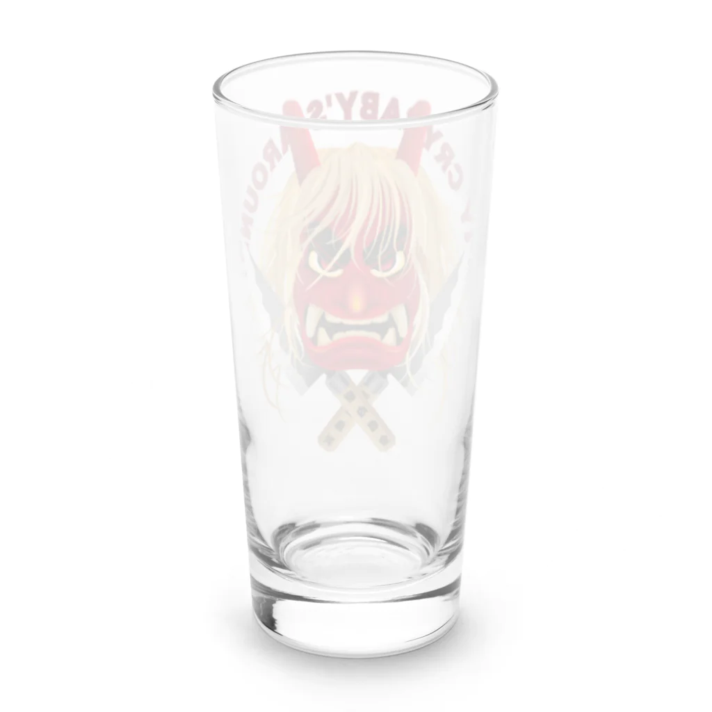 CheepLandのなまはげで厄払い Long Sized Water Glass :back