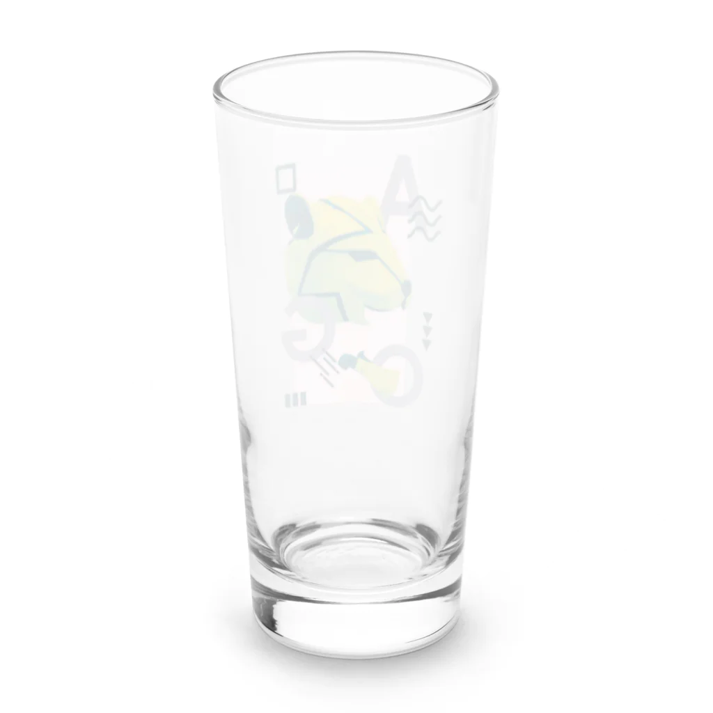 クリーンパンサーのグッズショップのクリーンパンサー5周年記念デザインです。 Long Sized Water Glass :back