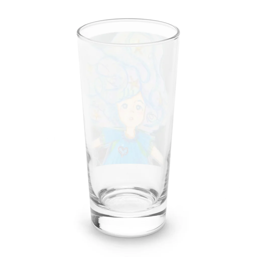 masamin minの星屑ガールさん Long Sized Water Glass :back