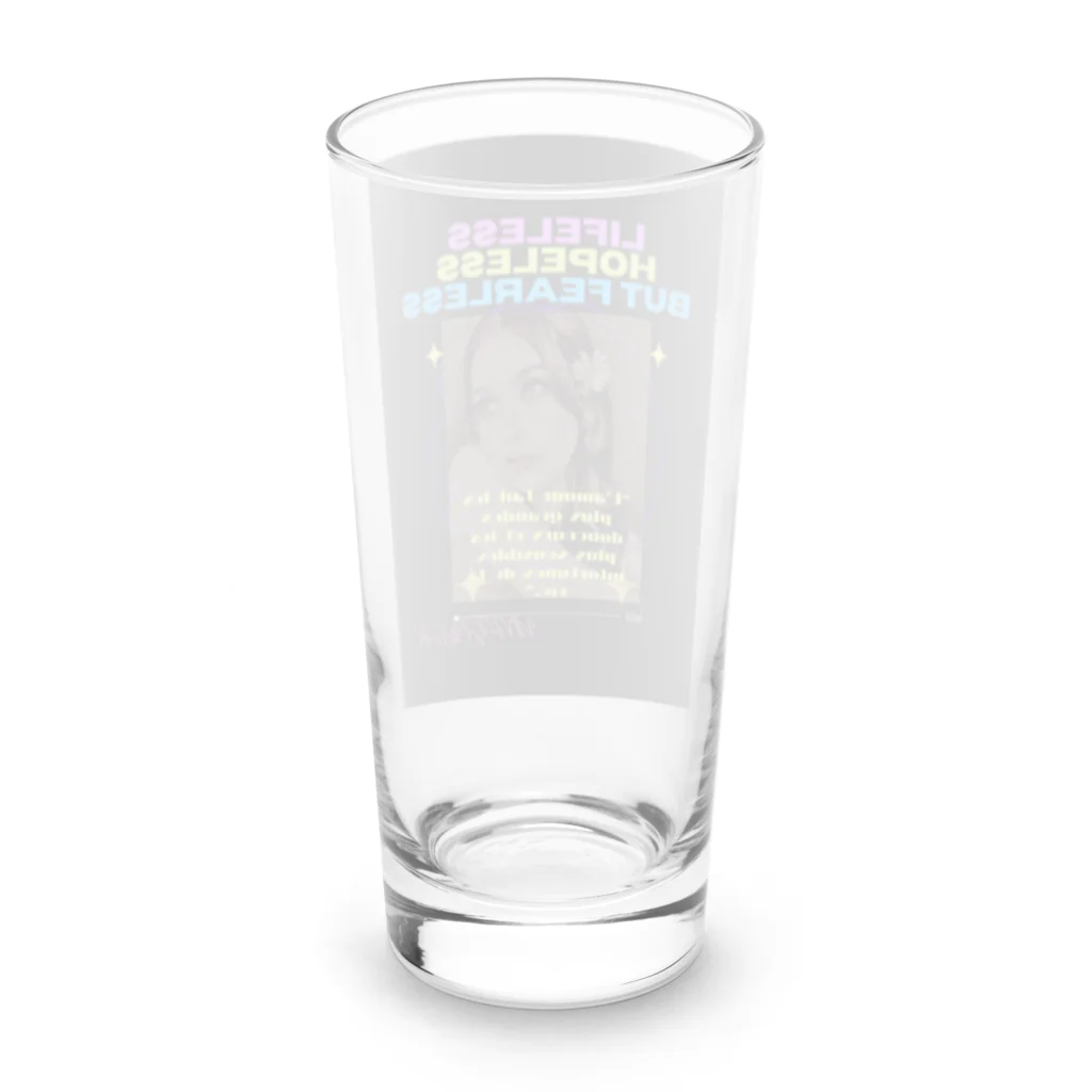 🏳️‍⚧️ Stella Green 🏳️‍⚧️ステラのCourageous Lifestyle Long Sized Water Glass :back