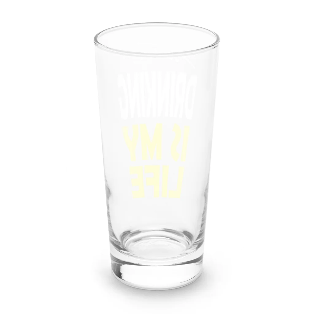 のんべぇの語り場(ダブルダッチクラブSTEPUP)のDRINKING IS MY LIFE ー酒とは命ー Long Sized Water Glass :back