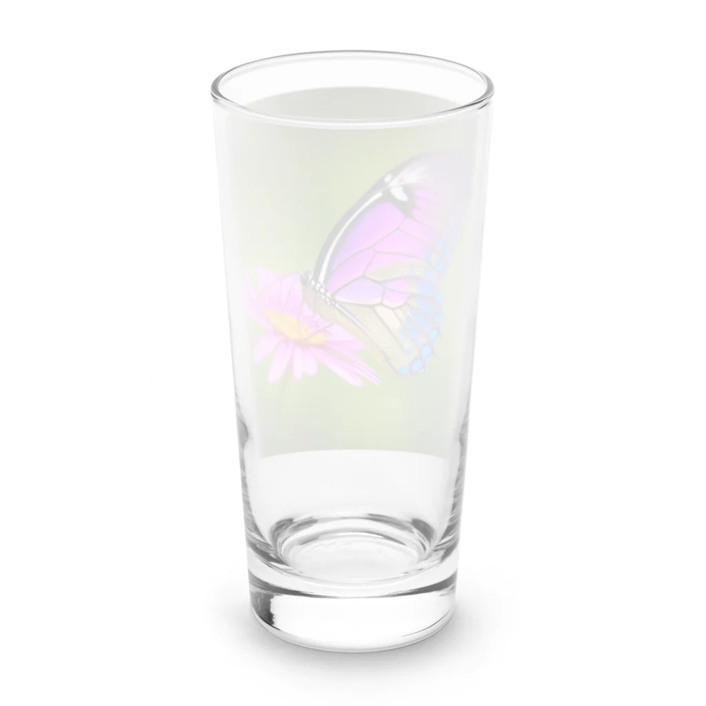 ミラくまの綺麗な蝶 Long Sized Water Glass :back