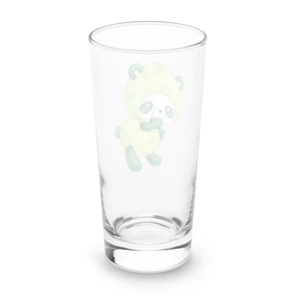 satoayaのアニマルカフェのフルーツアニマル　メロンパンダ Long Sized Water Glass :back