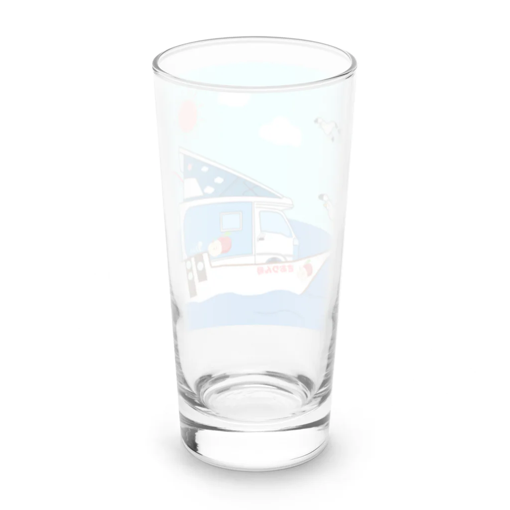 Fortune Campers そっくの雑貨屋さんのさおりん号で釣りしよう Long Sized Water Glass :back